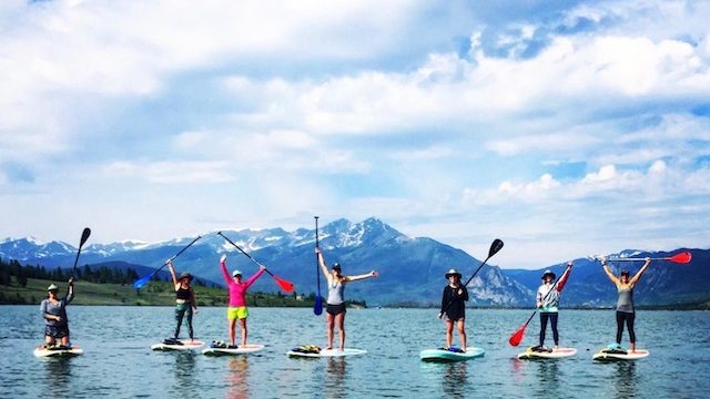 paddle board lake dillon